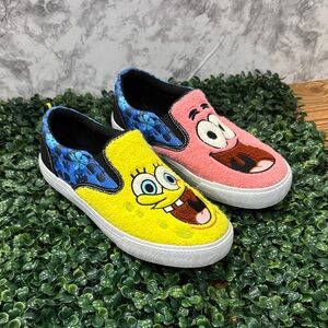 Kids Cartoon Character Slip-On Shoes - Yellow and Pink